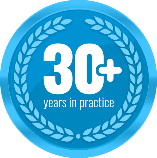 30 plus years in practice